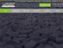 Tablet Screenshot of ecozaklady.sk